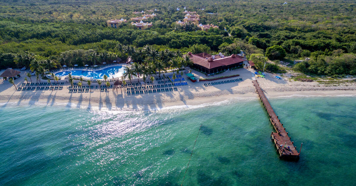 Een foto van het strand bij Occidental Cozumel
