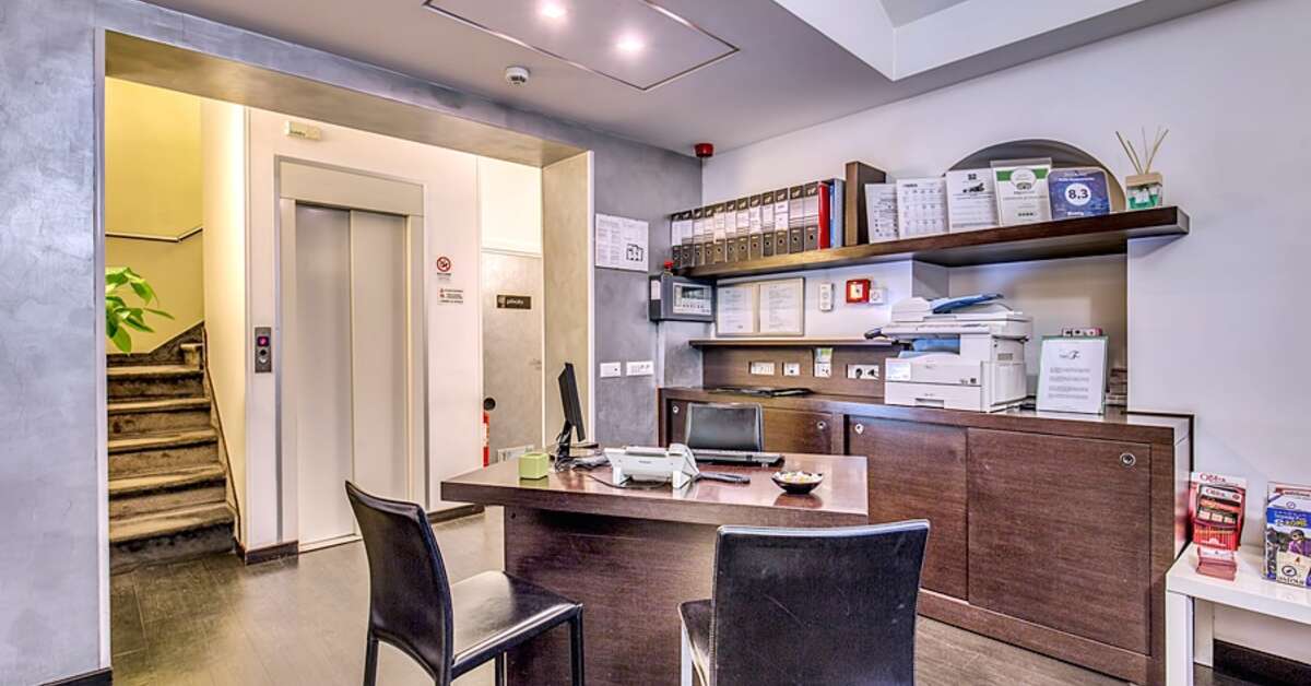 Een foto van het interieur van Hotel Rinascimento
