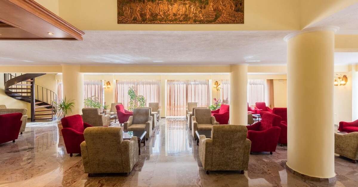 Een foto van het interieur van Sunset Hotel Corfu