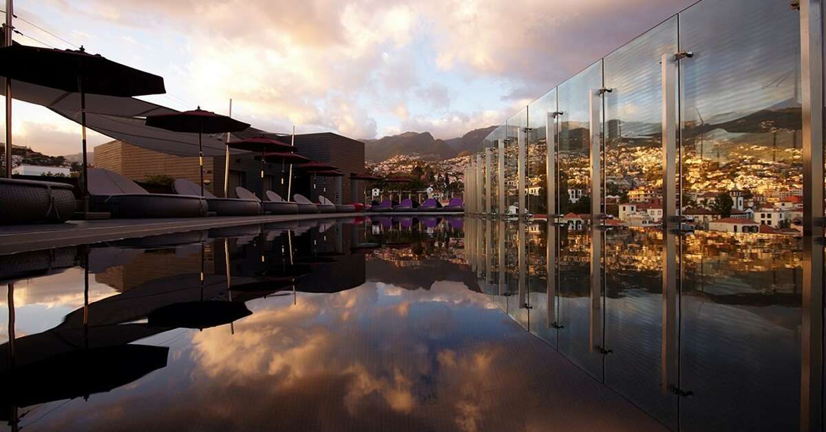 Ein Foto vom Pool im Hotel The Vine