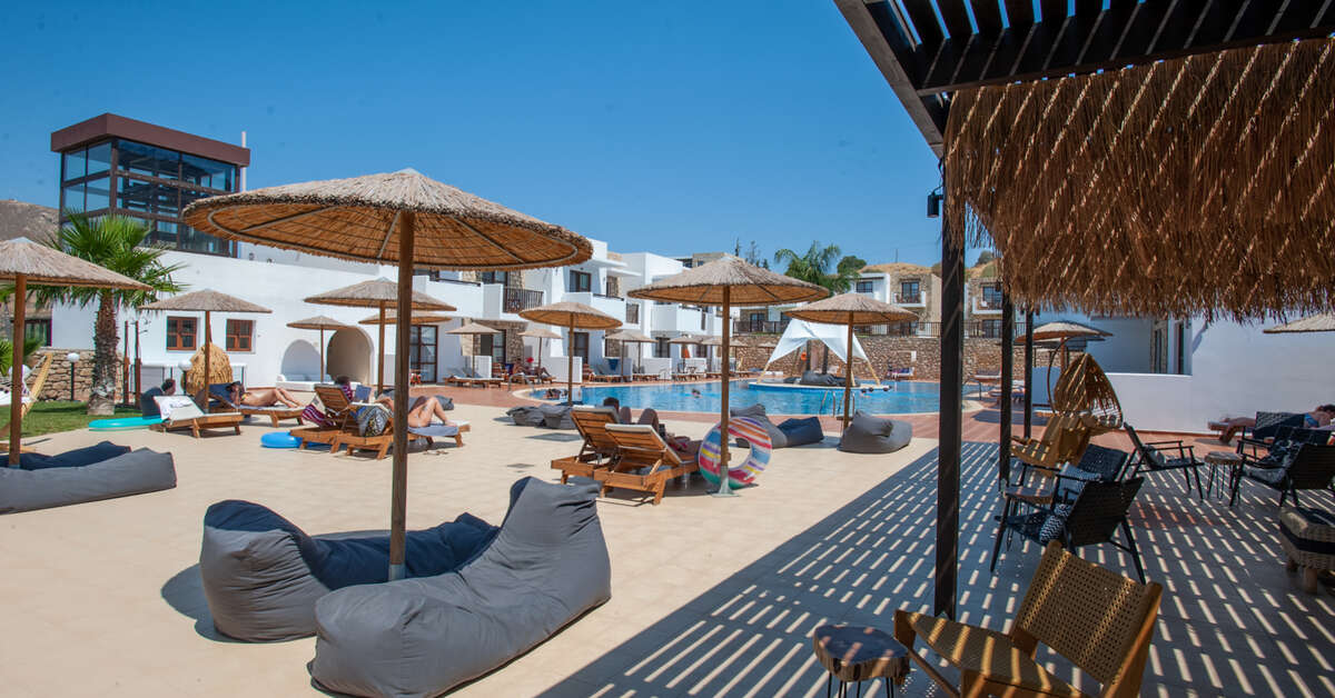 Een foto van het terras bij Costa Lindia Blue Star