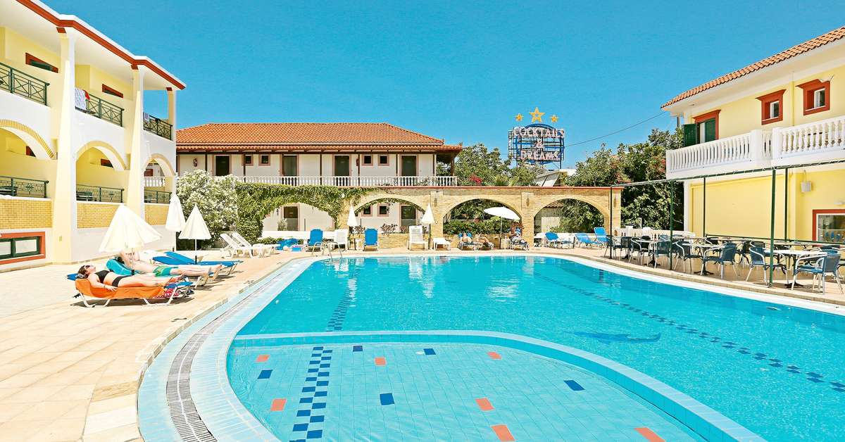 Een foto van een overzicht van Club Zante Plaza