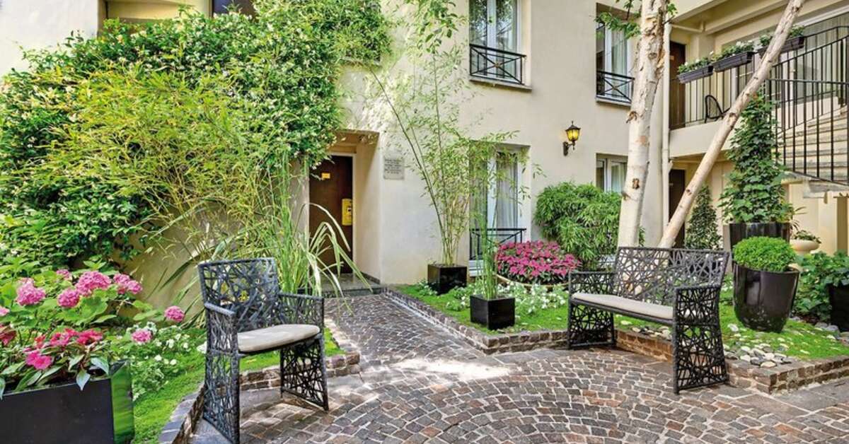 Een foto van het terras bij The Bastille Patio