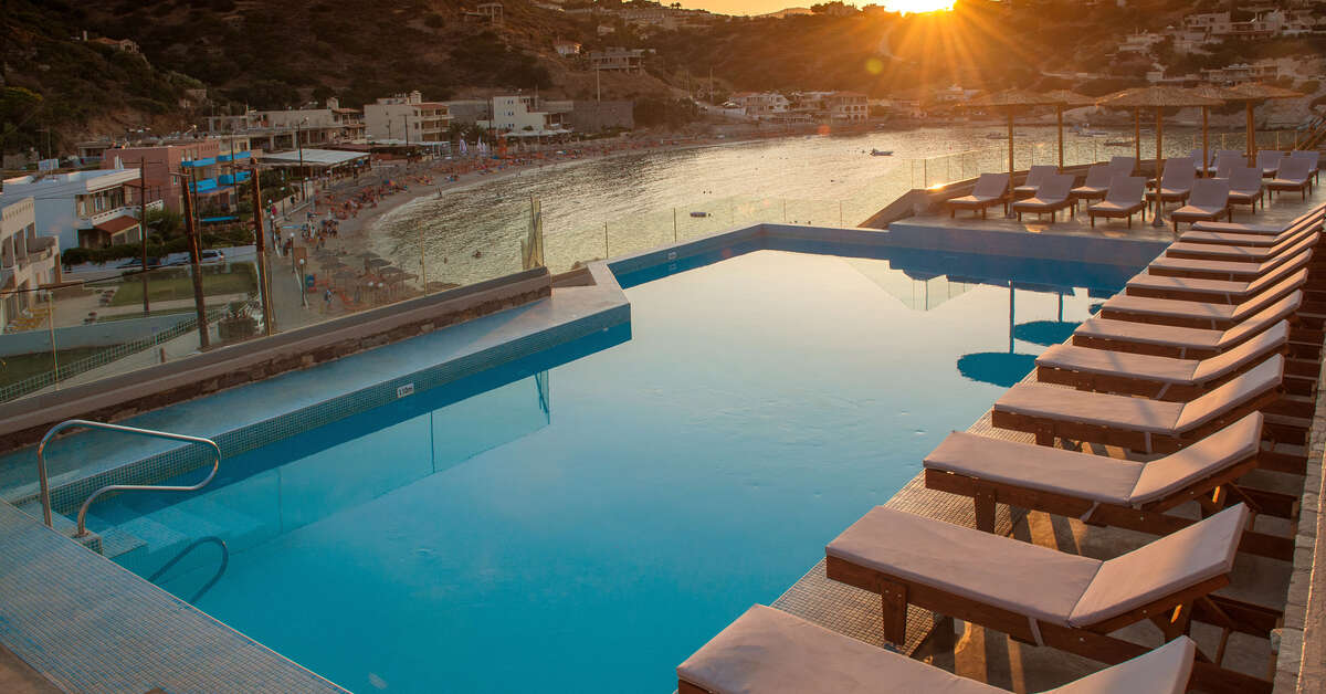 Een foto van het zwembad bij Lygaria Beach Hotel