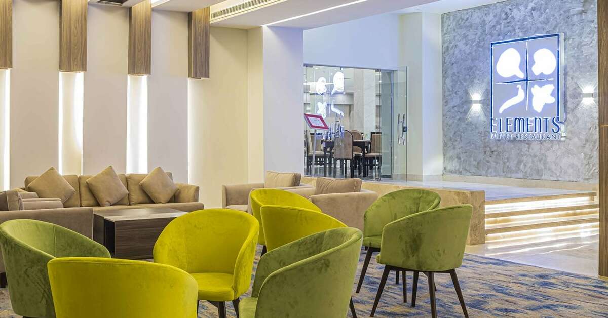 Een foto van het interieur van Amarina Abu Soma Resort & Aquapark