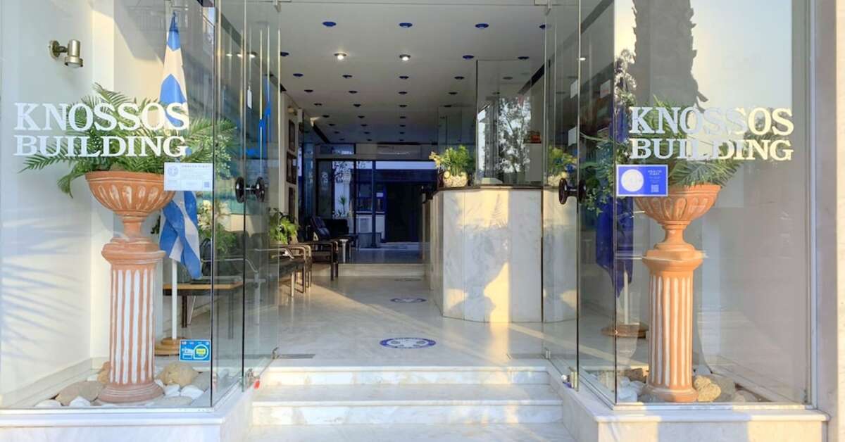 Een foto van het interieur van Kassavetis Center Hotel Studios & Appartementen