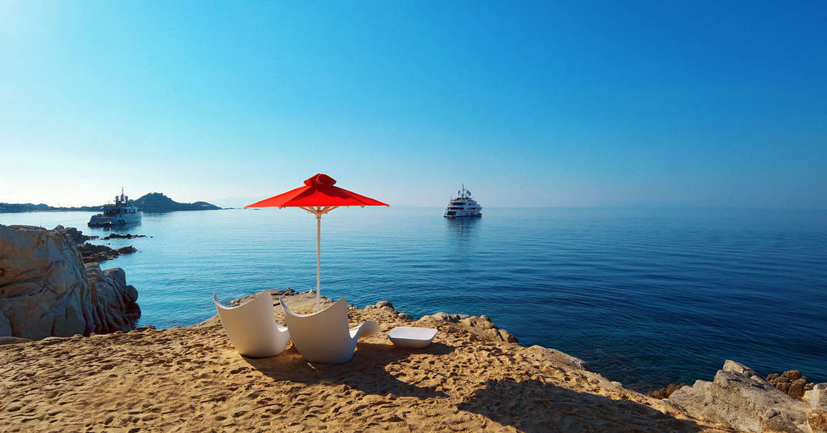 Een foto van het strand bij Petasos Beach Resort & Spa