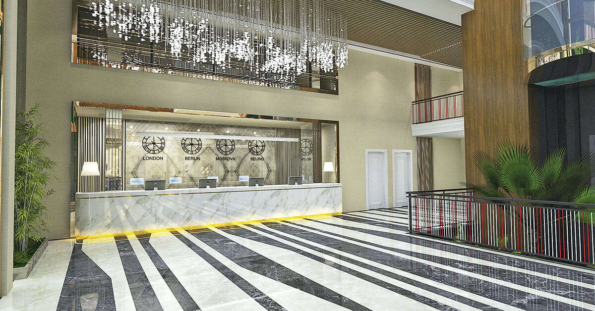 Een foto van het interieur van Aydinbey Queen's Palace & Spa