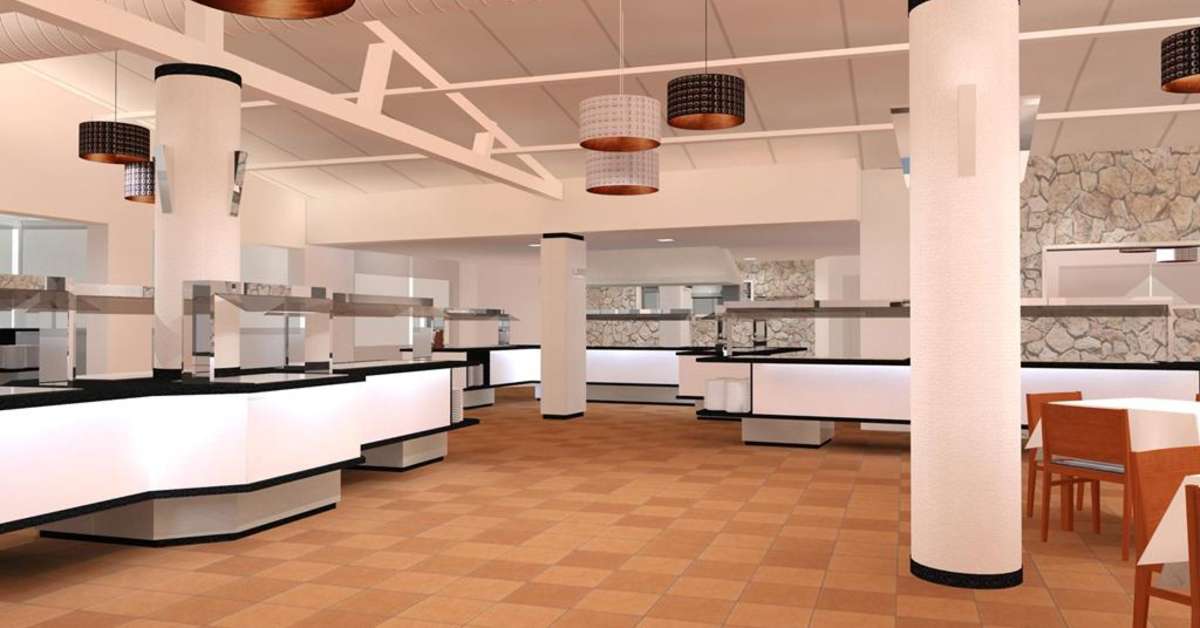 Een foto van het interieur van Globales Bouganvilla Aparthotel
