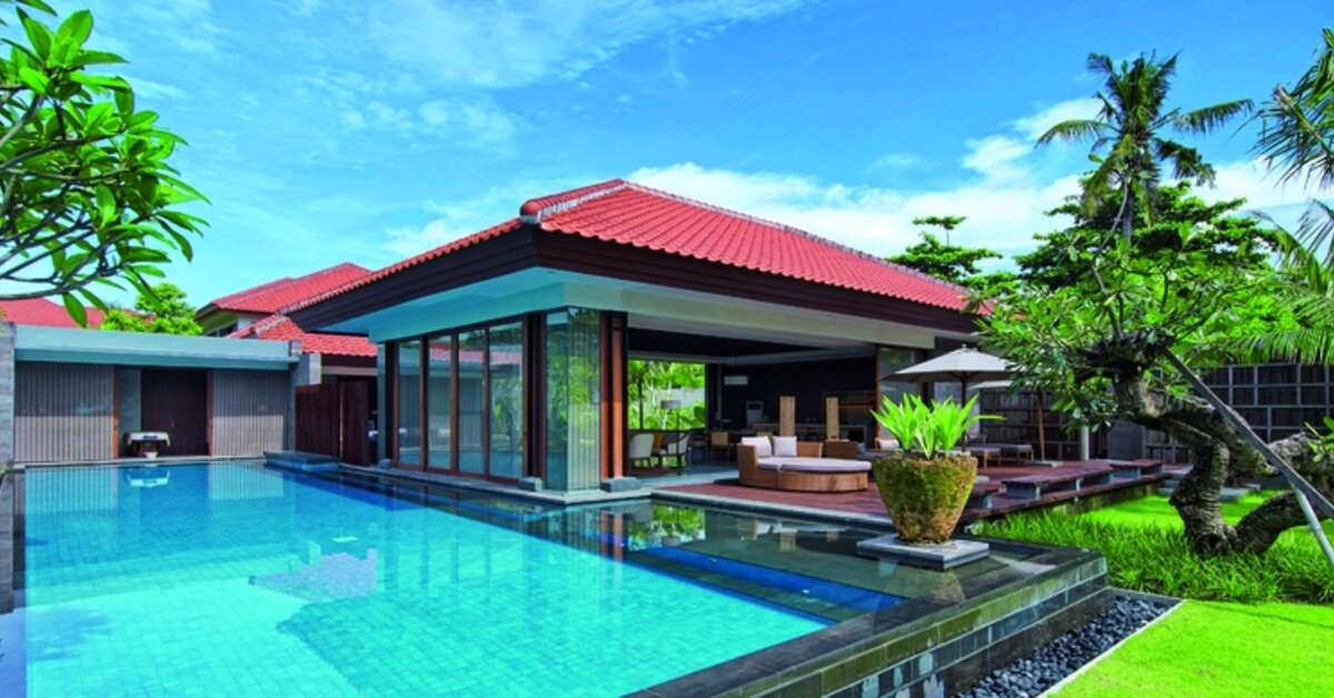 Een foto van het zwembad bij InterContinental Bali Sanur Resort