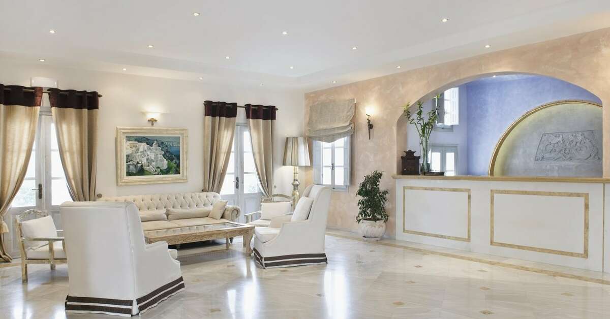 Een foto van het interieur van El Greco Resort & Spa