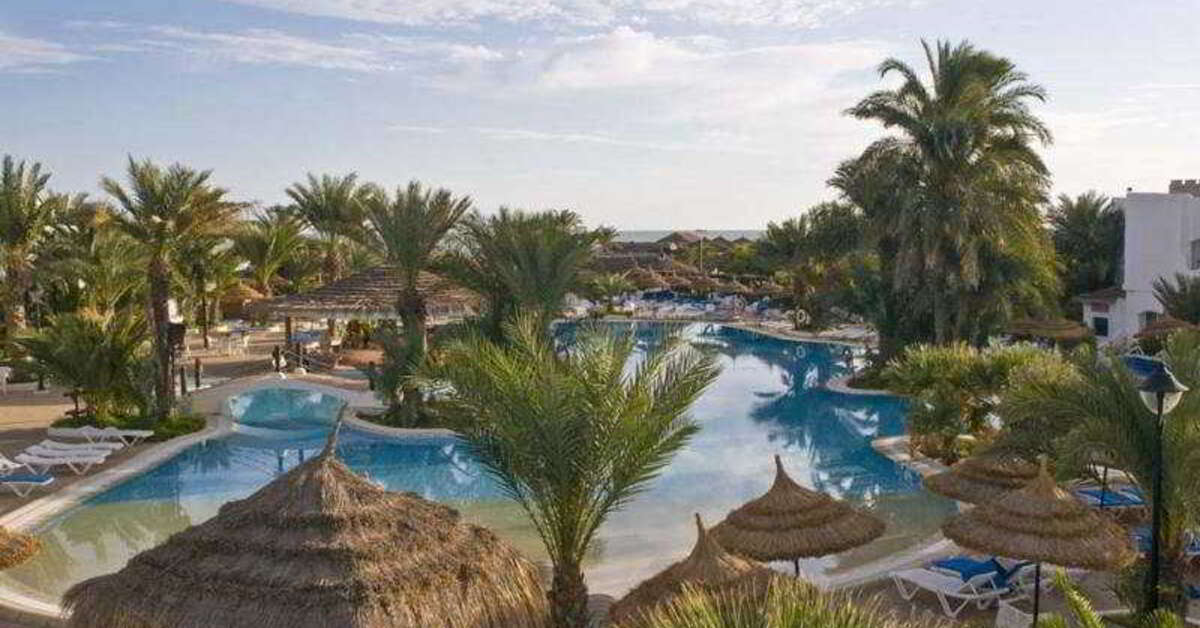 Een foto van een overzicht van Hotel Fiesta Beach