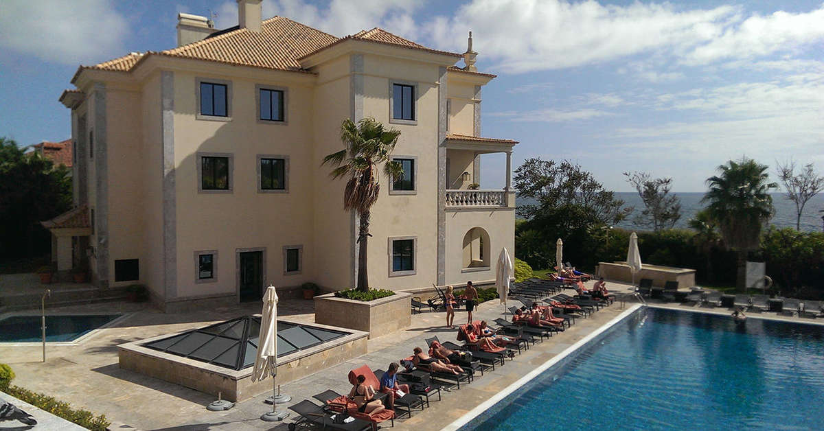 Een foto van het zwembad bij Grande Real Villa Italia Hotel & Spa