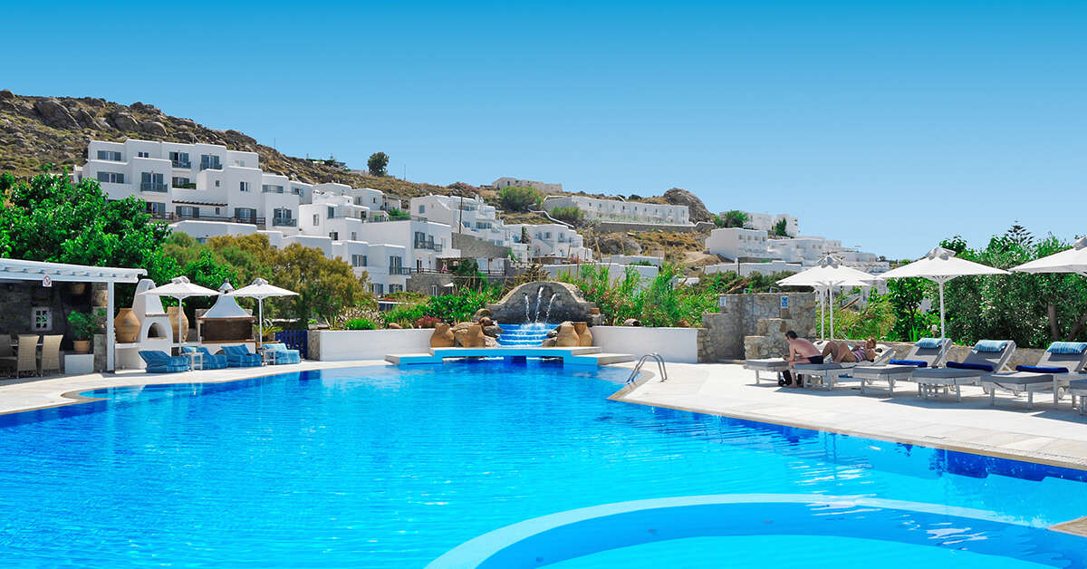 Een foto van het zwembad bij Hotel Kamari Beach