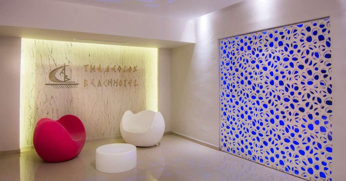Een foto van het interieur van Aeolos Beach Hotel