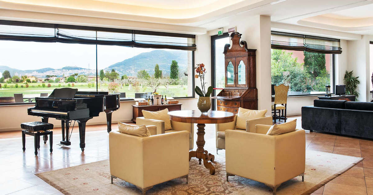 Een foto van het interieur van Hotel Valle di Assisi Resort