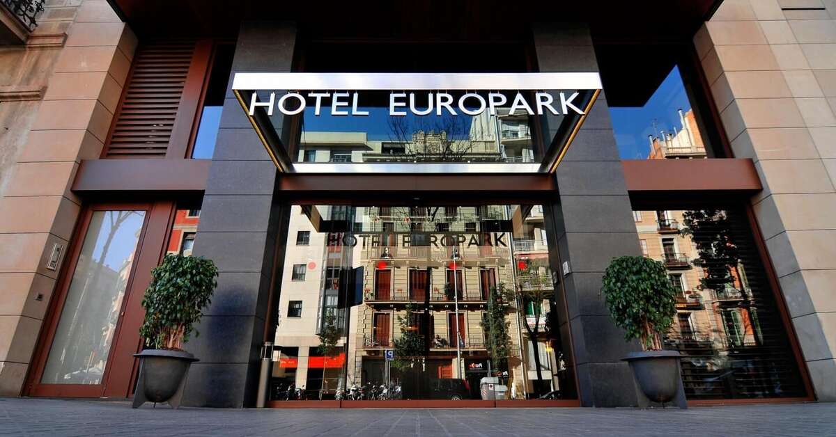 Een foto van de buitenkant van Hotel Europark