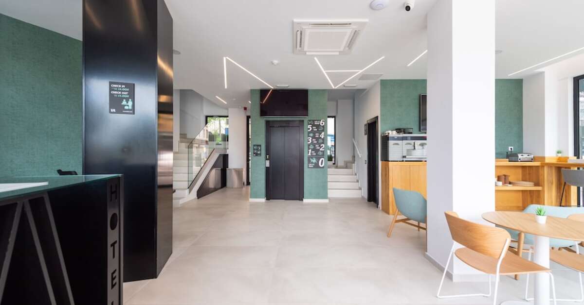 Een foto van het interieur van Hotel Puerto de La Luz