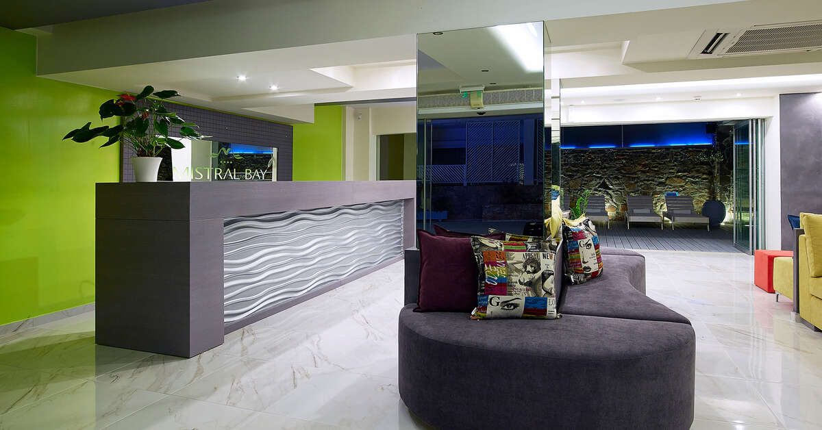Een foto van het interieur van Mistral Bay