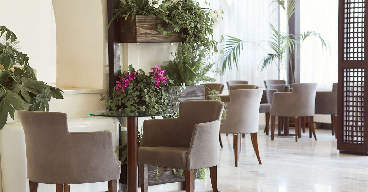 Een foto van het interieur van Giannoulis Santa Marina Beach