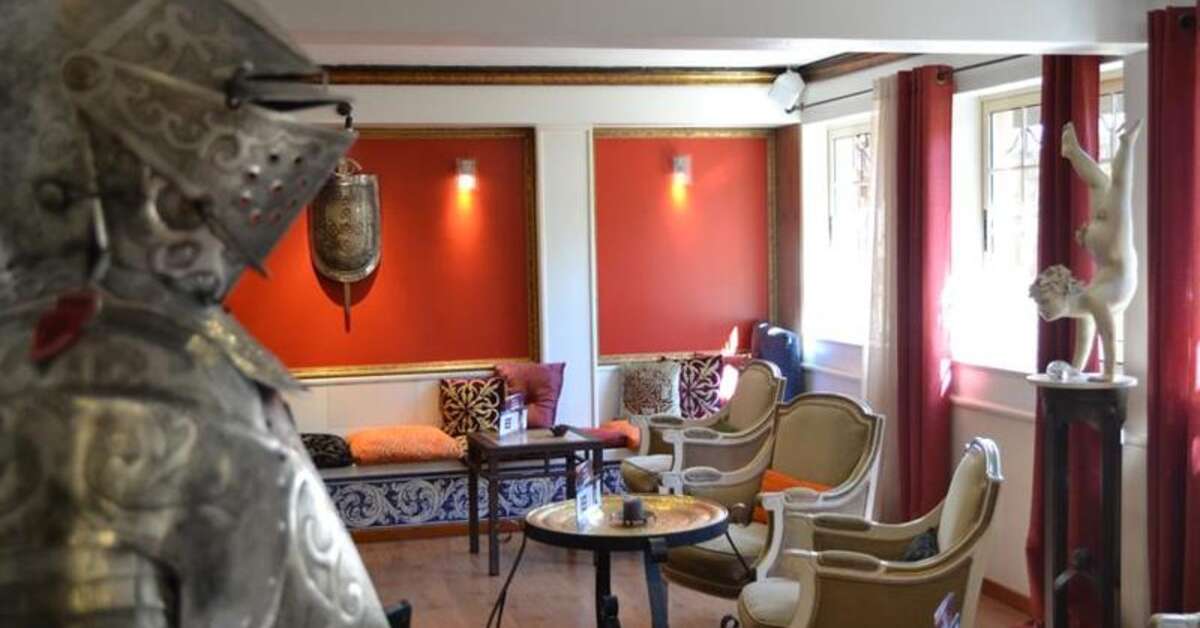Een foto van het interieur van Hotel Dom Manuel I Residence