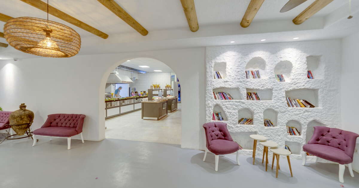 Een foto van het interieur van The Hello Hotel