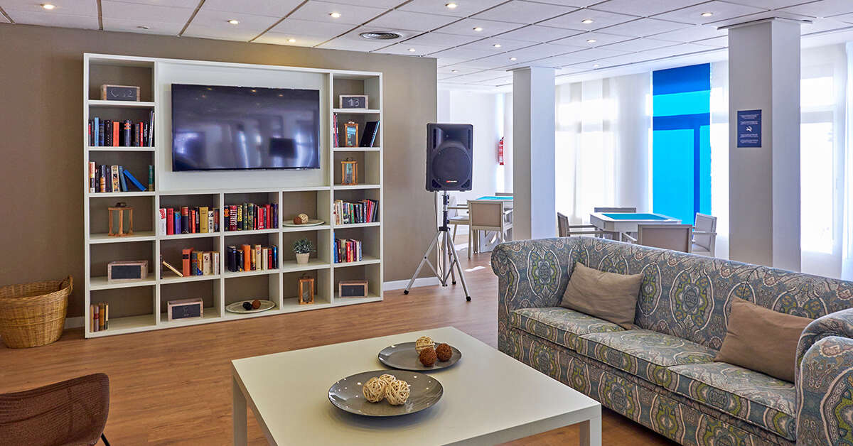 Een foto van het interieur van Hotel Oleander