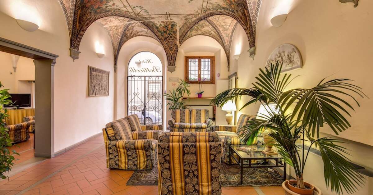 Een foto van het interieur van Hotel Botticelli