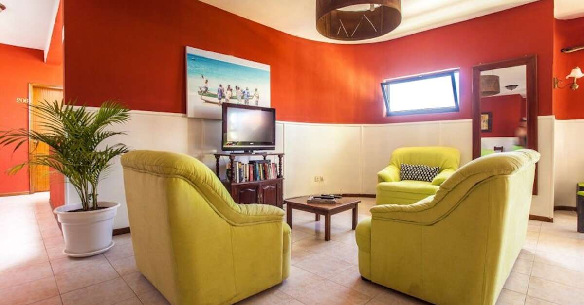 Een foto van het interieur van Hotel Central Sal