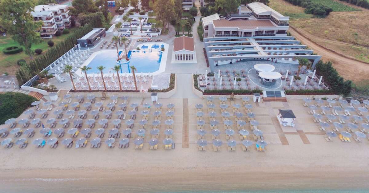 Een foto van het strand bij Hotel Potidea Palace