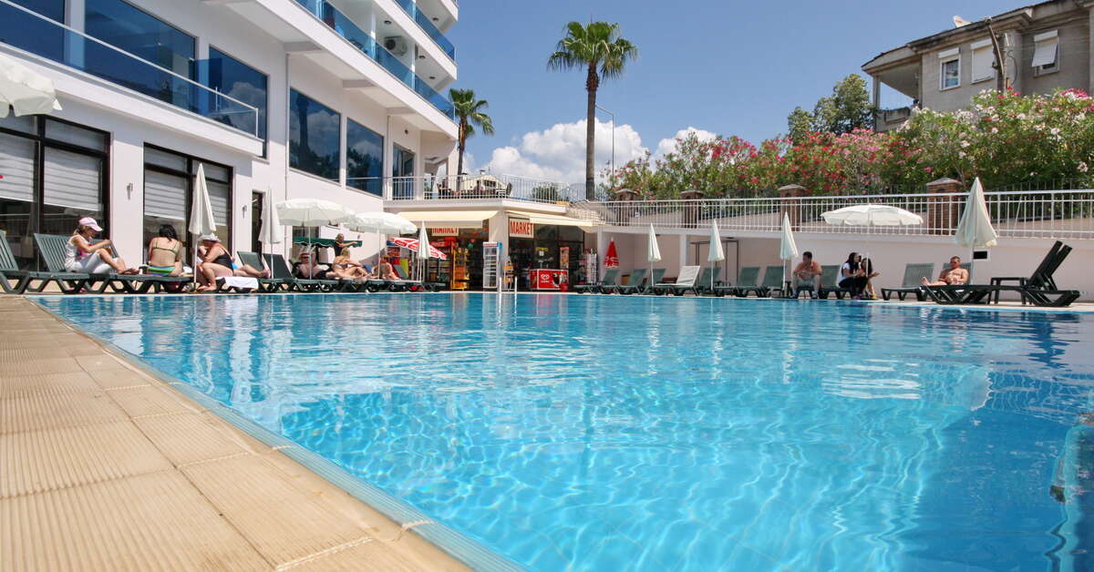 Een foto van het zwembad bij Hotel Palmea