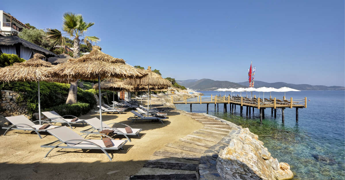 Ein Foto vom Strand beim Sarpedor Boutique Hotel & Spa