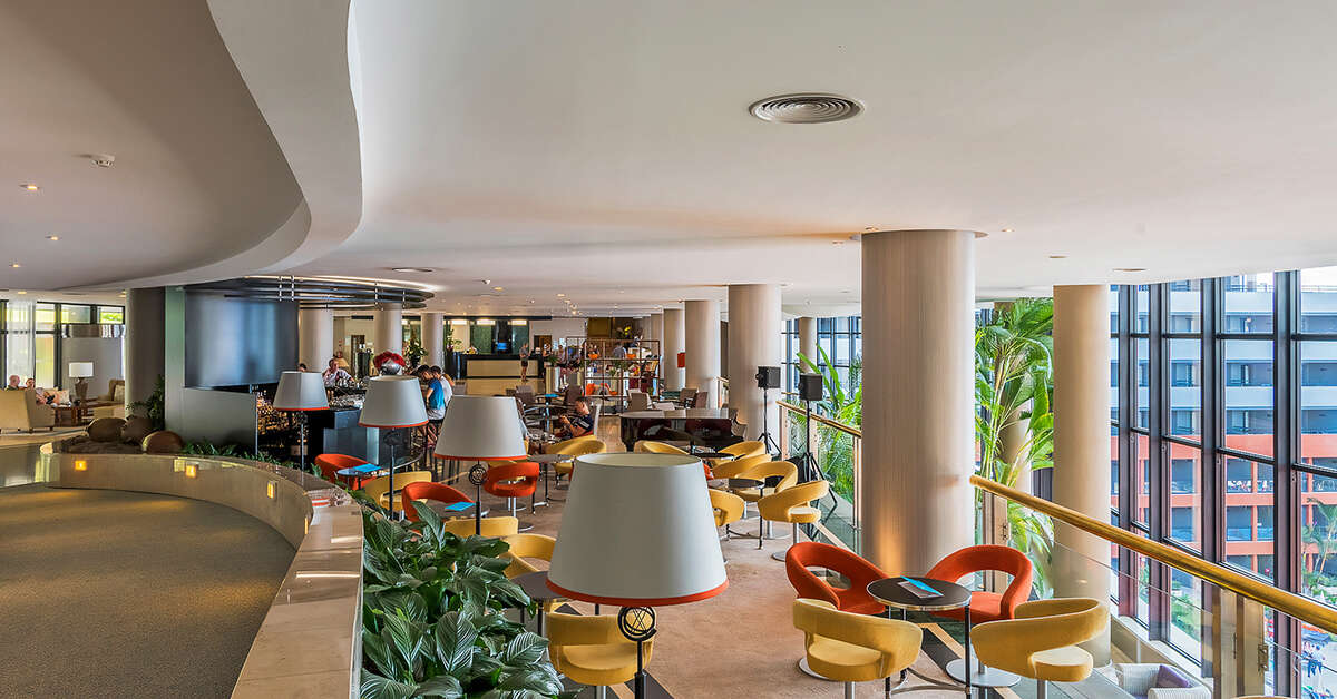 Een foto van het interieur van Enotel Lido