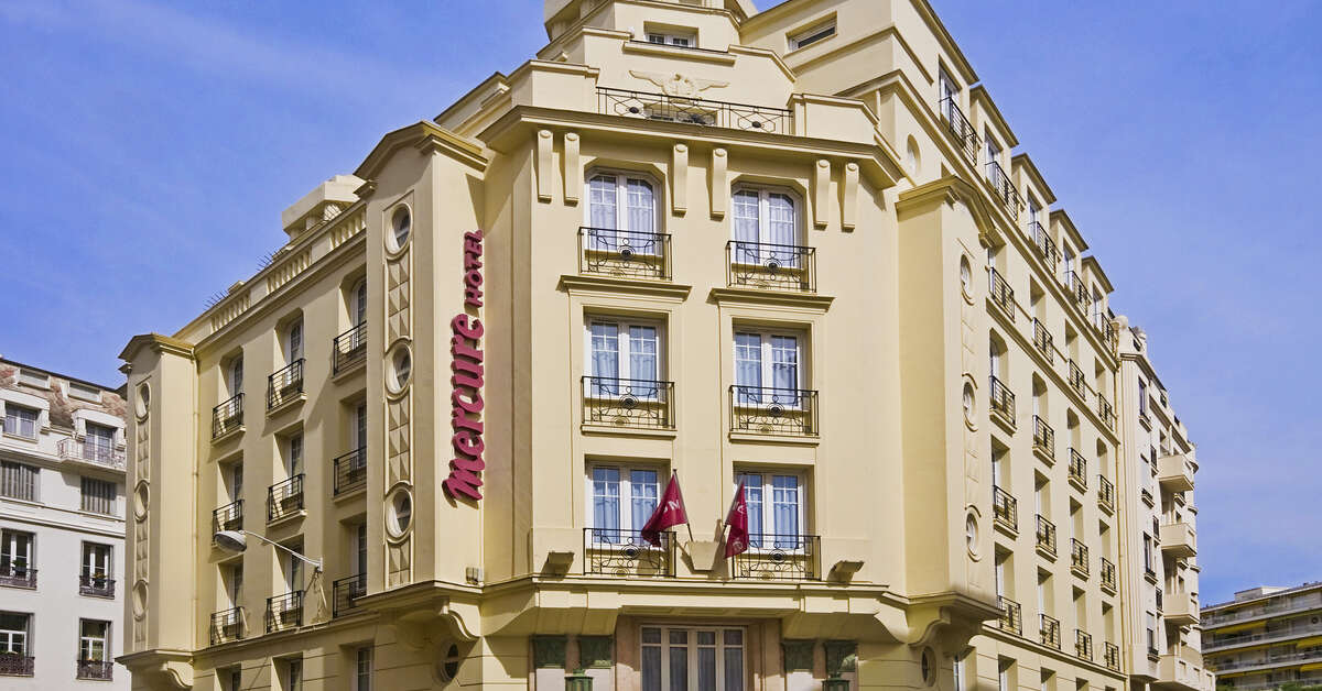 Een foto van de buitenkant van Mercure Nice Centre Grimaldi