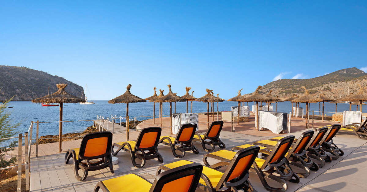 Ein Foto von der Terrasse im Alua Gran Camp de Mar