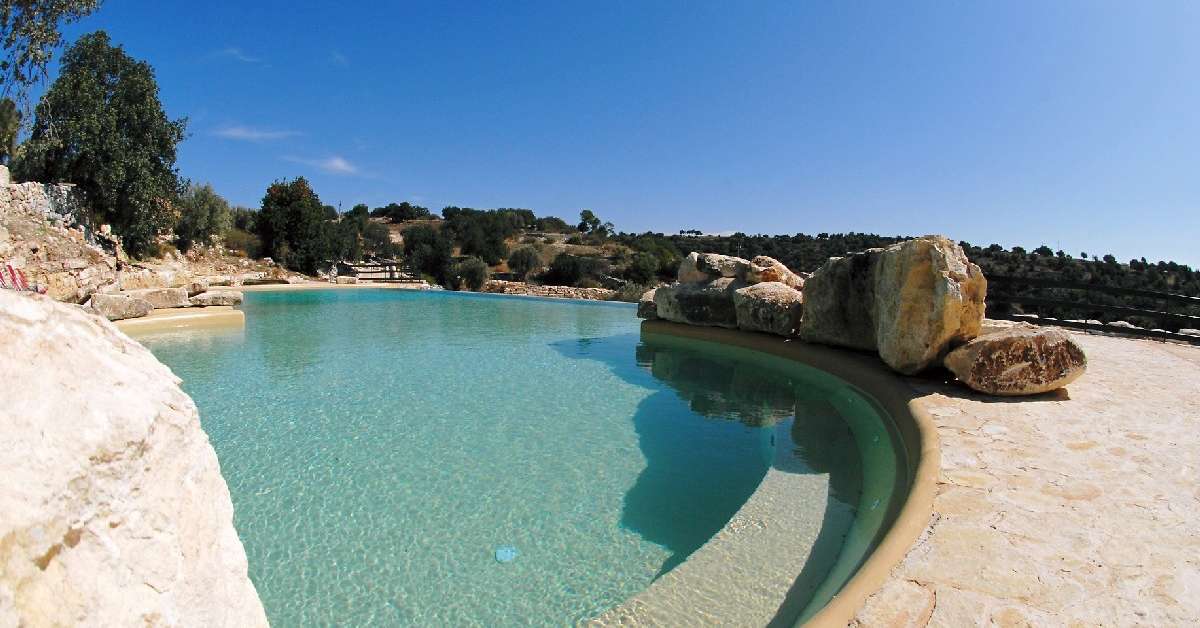 Een foto van het zwembad bij Relais Parco Cavalonga
