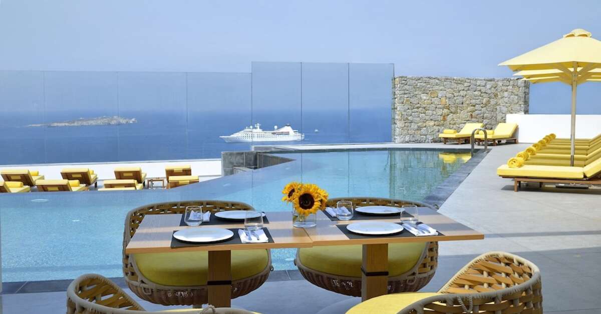 Ein Foto von den Einrichtungen im Myconian Korali Relais & Chateaux