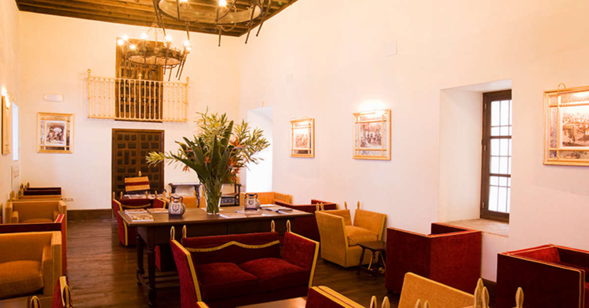 Een foto van het interieur van Las Casas De La Juderia