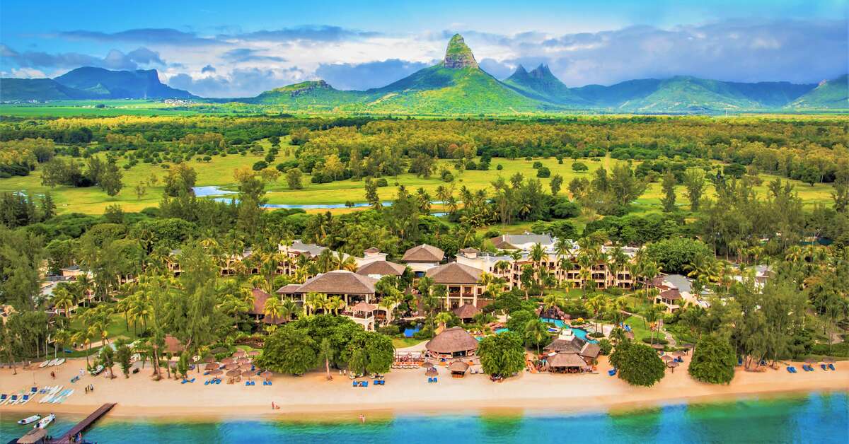 Een foto van het zwembad bij Hilton Mauritius Resort & Spa