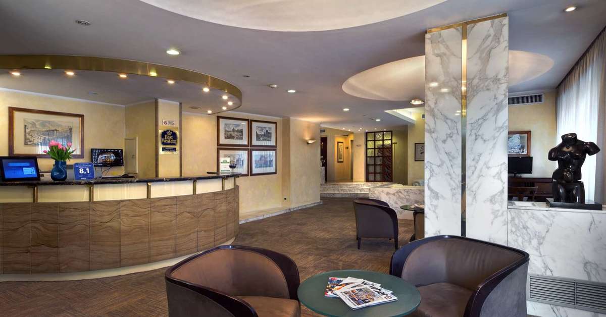 Een foto van het interieur van Best Western Hotel Piccadilly