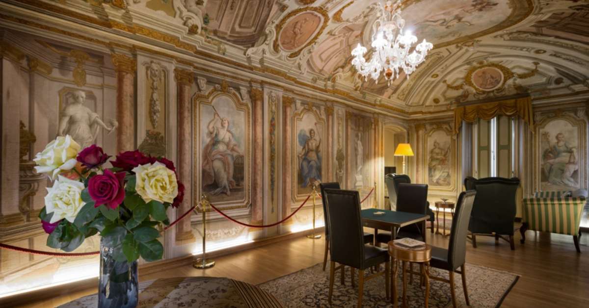 Een foto van het interieur van Posta Donini