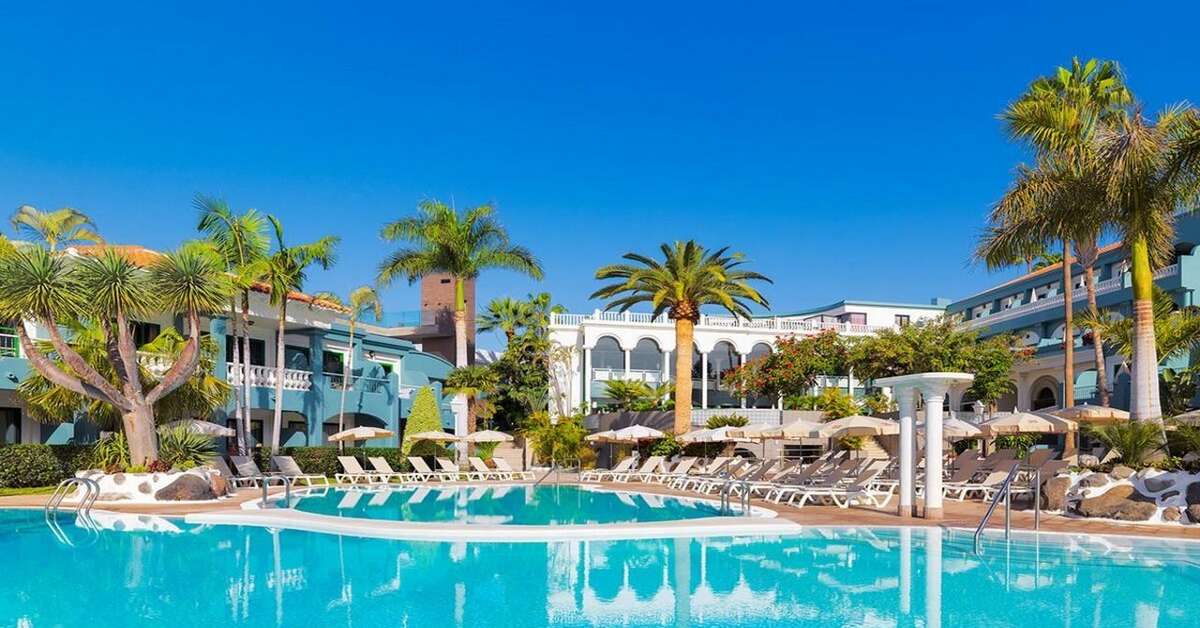 Ein Foto vom Pool im Hotel Colon Guanahani