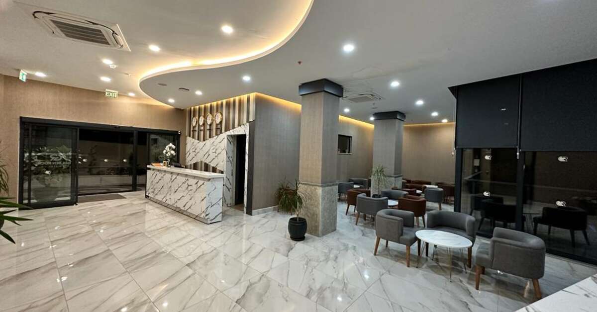 Een foto van het interieur van Side Golden Rock Hotel