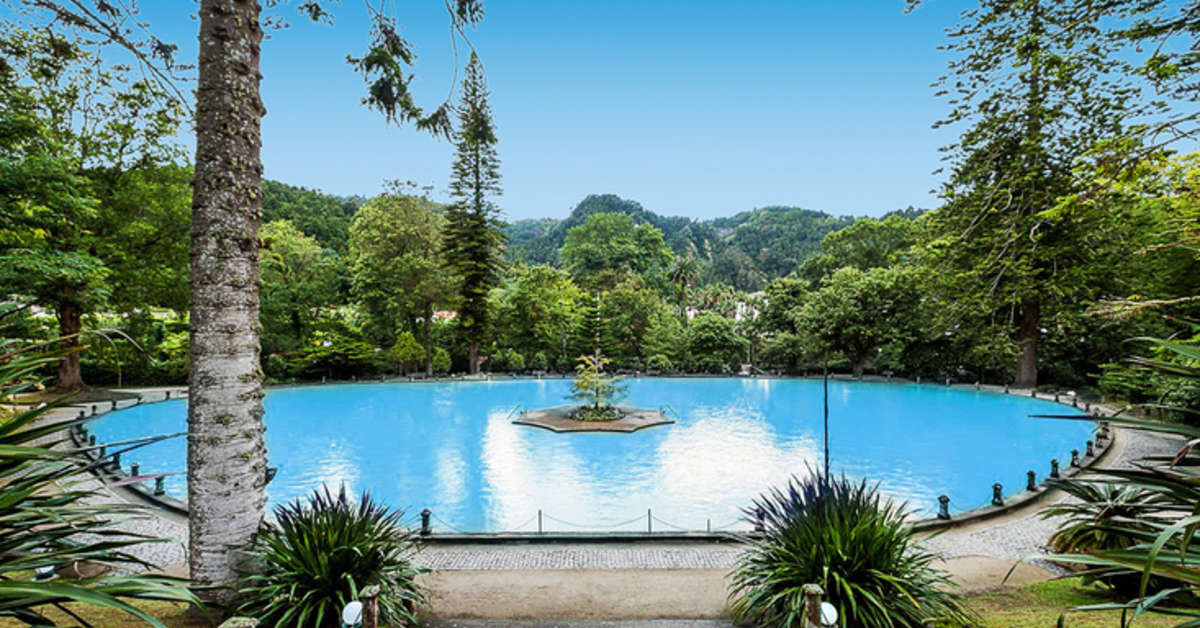 Een foto van het terras bij Terra Nostra Garden Hotel