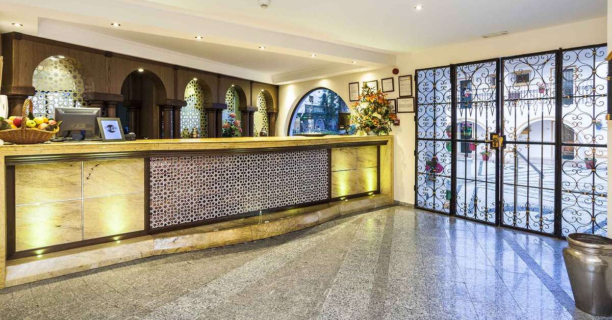 Een foto van het interieur van Globales Cortijo Blanco