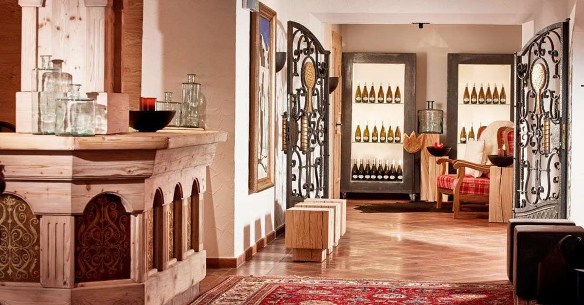 Een foto van het interieur van Hotel Der Grüne Baum