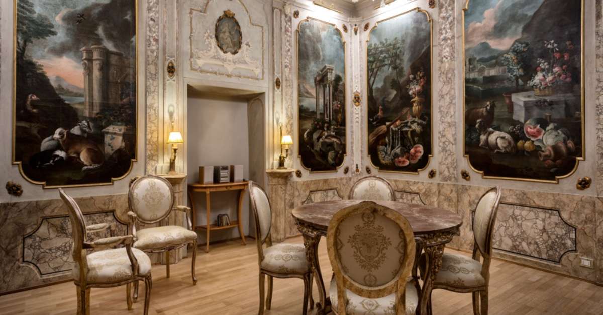 Een foto van het interieur van Posta Donini