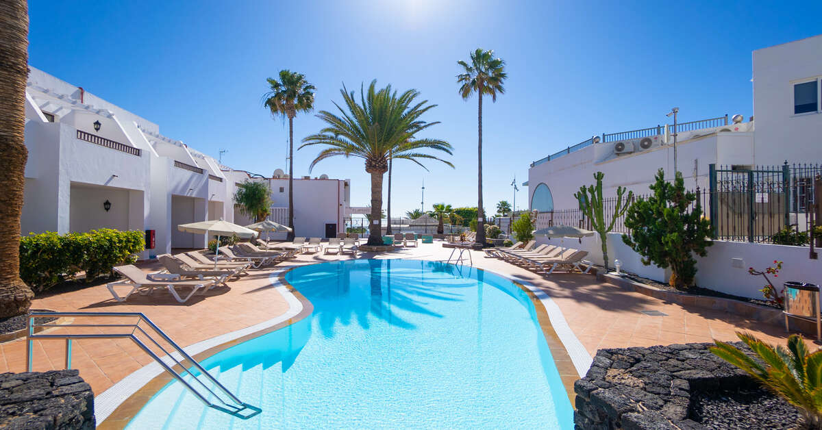 Ein Foto vom Pool im Apartments Flamingo