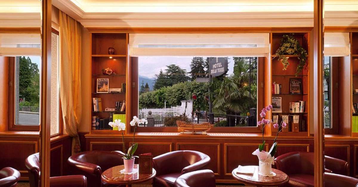 Een foto van het interieur van Hotel della Torre