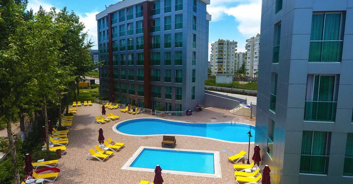 Een foto van een overzicht van Aska Lara River Suites